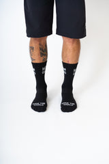 "Warp Check" Socks Black