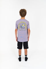 "Buttery Smooth” YOUTH S/S Tech Tee Dusty Lilac