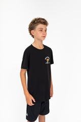 "Speedies” YOUTH S/S Tech Tee Black
