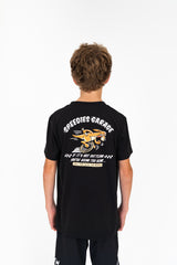 "Speedies” YOUTH S/S Tech Tee Black