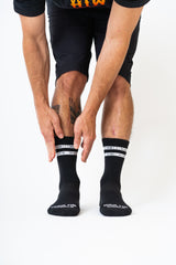 "Double Stripe" Socks Black