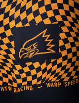 "Warped Checkers" Long Sleeve Jersey Black / Old Gold