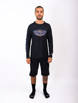 "Chromed" Long Sleeve Jersey Black