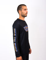 "Chromed" Long Sleeve Jersey Black