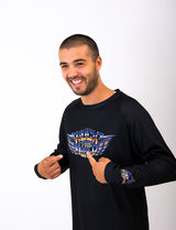 "Chromed" Long Sleeve Jersey Black