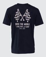 "Flags” YOUTH S/S Tech Tee Black