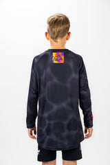 "On A Heater" YOUTH Long Sleeve Jersey Black Ripple