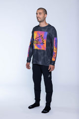 "On A Heater" Long Sleeve Jersey Black Ripple