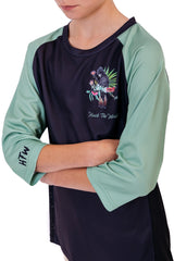 "Black Cockatoo" YOUTH 3/4 Sleeve Jersey