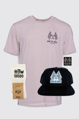 "Flags" Mushroom Tech Tee + Trucker + Socks Bundle