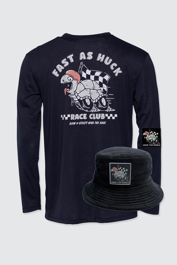 "Tortoise" LS Tech Tee + Bucket Bundle