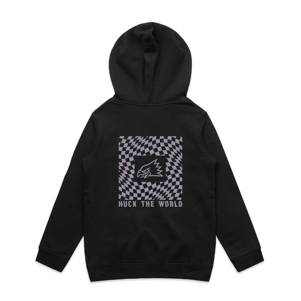 "Checkmate" Youth Hood Black