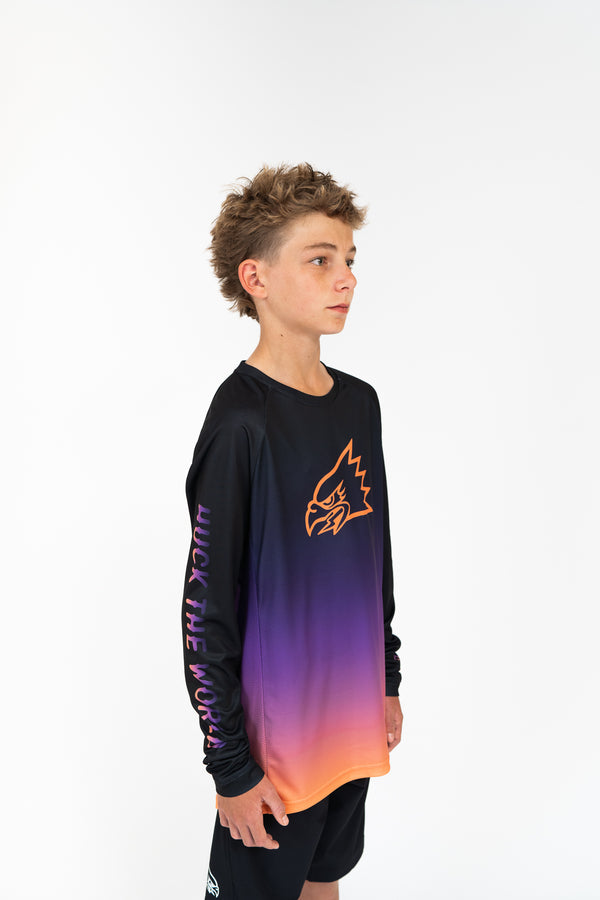 "Neon Sunset" YOUTH Long Sleeve Jersey