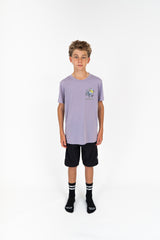 "Buttery Smooth” YOUTH S/S Tech Tee Dusty Lilac