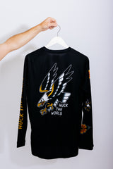 "Flash Eagle" Long Sleeve Jersey Black