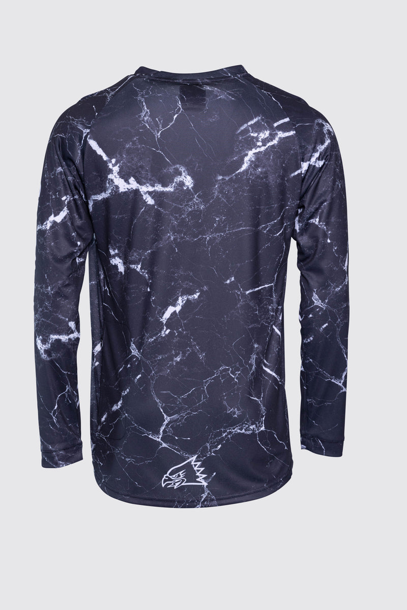 "Blacked Marble" Long Sleeve Jersey