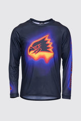 "Melting Eagle" YOUTH Long Sleeve Jersey Black