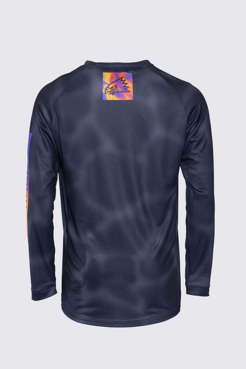 "On A Heater" Long Sleeve Jersey Black Ripple