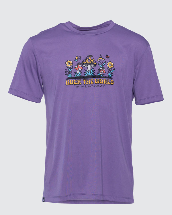 "Outdoor Enthusiasts” YOUTH S/S Tech Tee Purple Haze