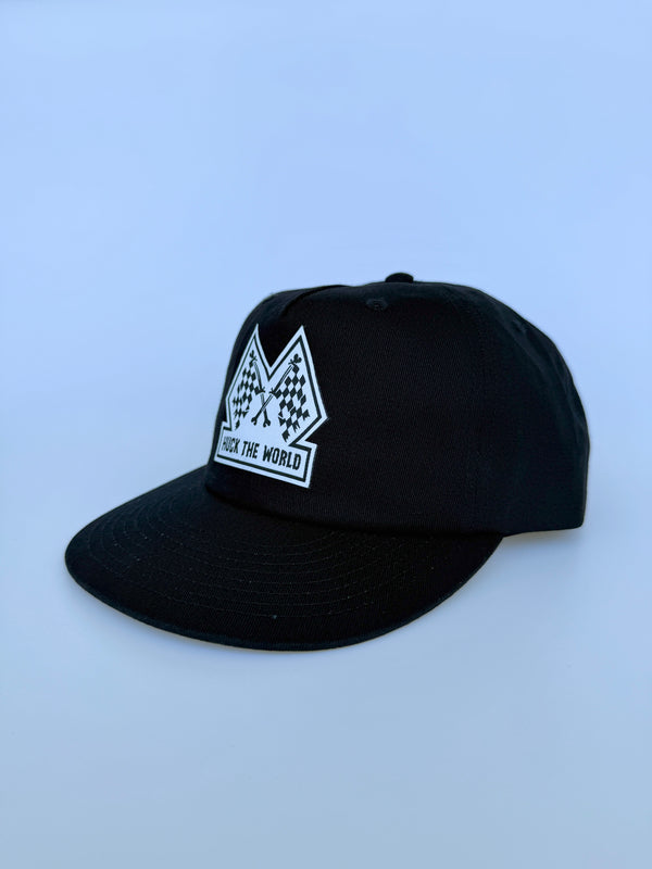 "Flags" Cotton Snapback Black