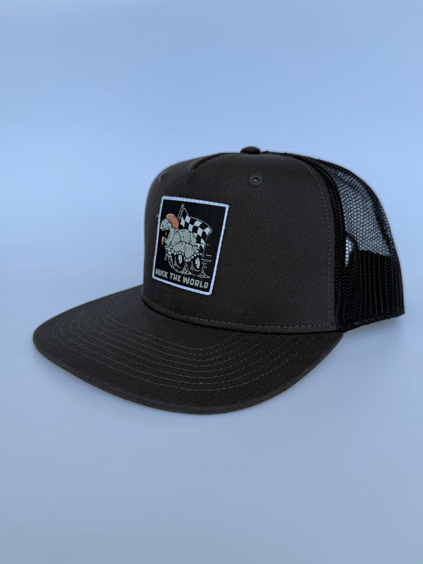 "Tortoise" Trucker Cap Charcoal & Black