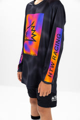 "On A Heater" YOUTH Long Sleeve Jersey Black Ripple