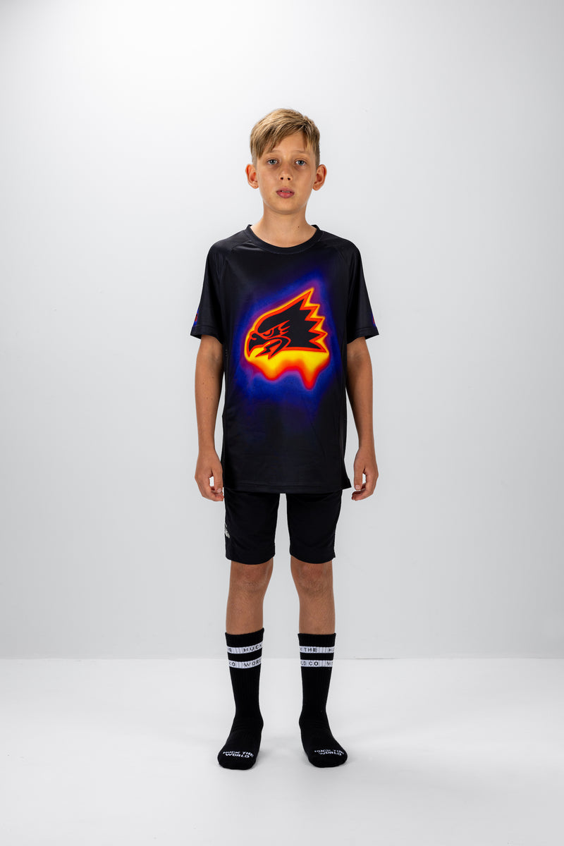 "Melt" YOUTH Short Sleeve Jersey Black