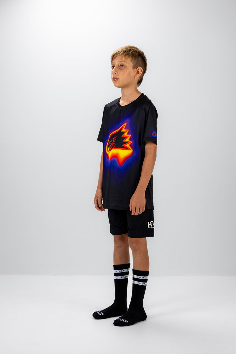 "Melt" YOUTH Short Sleeve Jersey Black