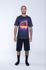 "Melt" Short Sleeve Jersey Black