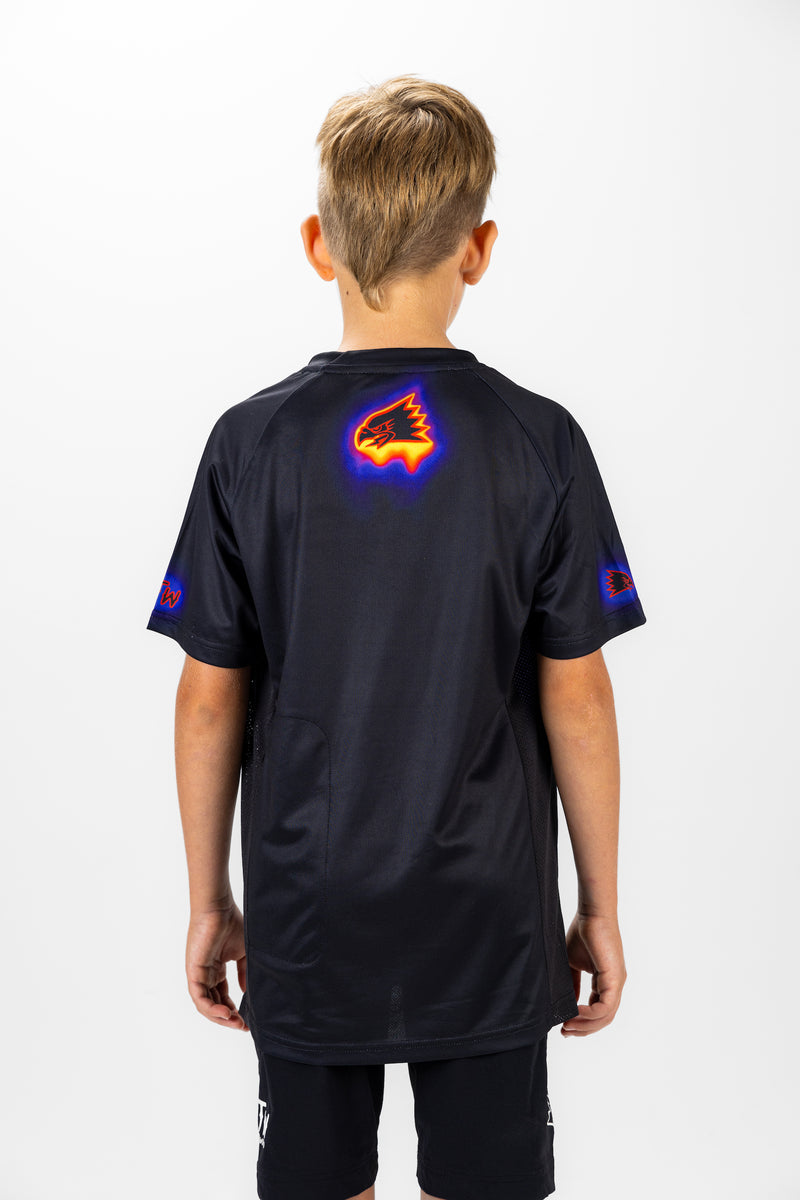 "Melt" YOUTH Short Sleeve Jersey Black