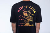 "HTW 'E' Club” S/S Tech Tee Black