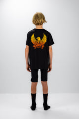 "Gradient Eagle” YOUTH S/S Tech Tee Black