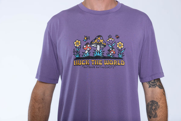 "Outdoor Enthusiasts” YOUTH S/S Tech Tee Purple Haze