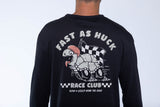 "Race Tortoise" L/S Tech Tee Black