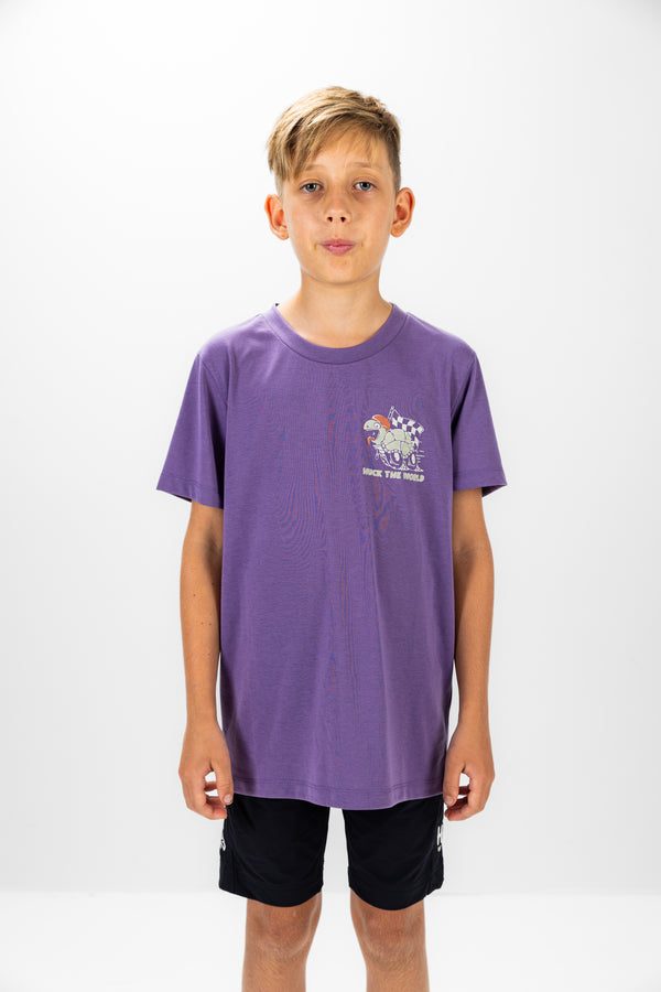 "Tortoise” YOUTH S/S Tech Tee Purple Haze