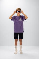 "Tortoise” YOUTH S/S Tech Tee Purple Haze