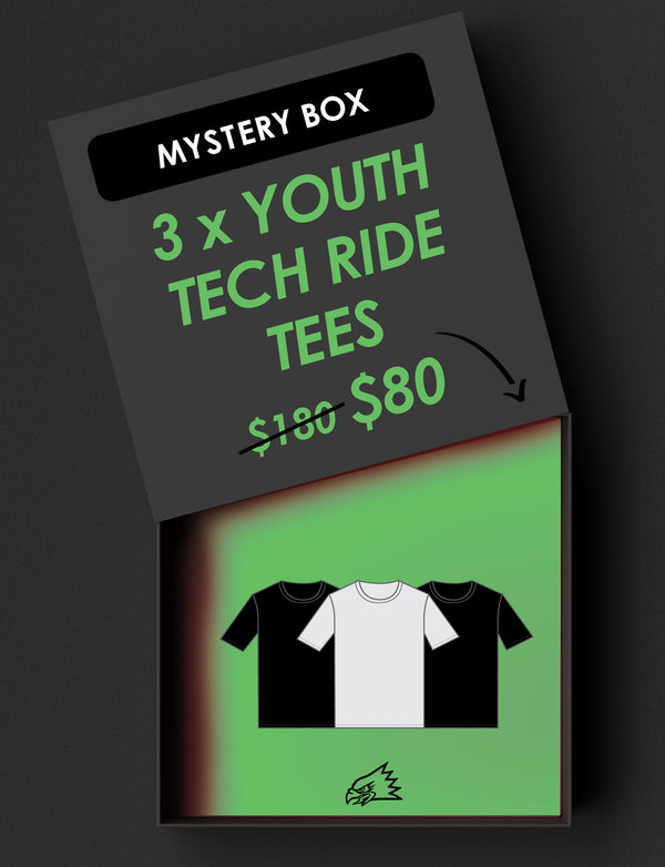 "3 x TECH TEE MYSTERY BOX" Youth Tech Ride Tees