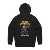 "No Dig No Ride" Hoodie Black