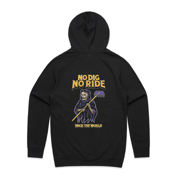 "No Dig No Ride" Hoodie Black