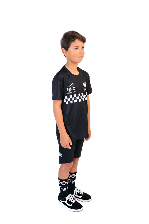 "Checkers" S/S Jersey Black YOUTH