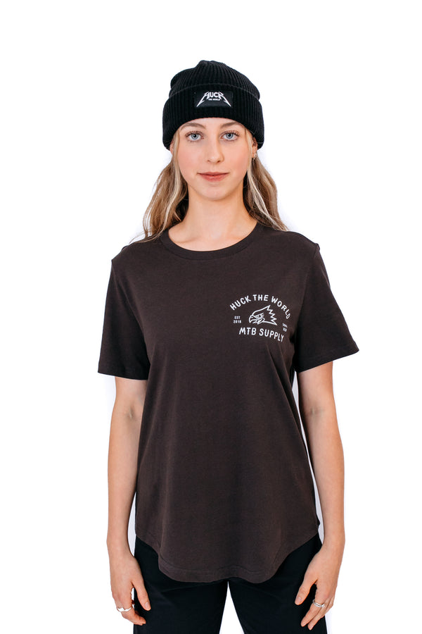 "Gong MTB" Cotton LADIES Tee Charcoal