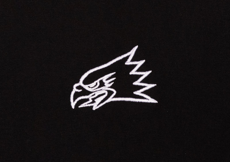 “Embroidered Eagle” S/S Tech Tee Black