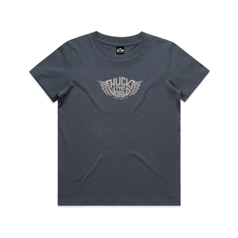 "Wingz" Youth Cotton Tee Deep Blue